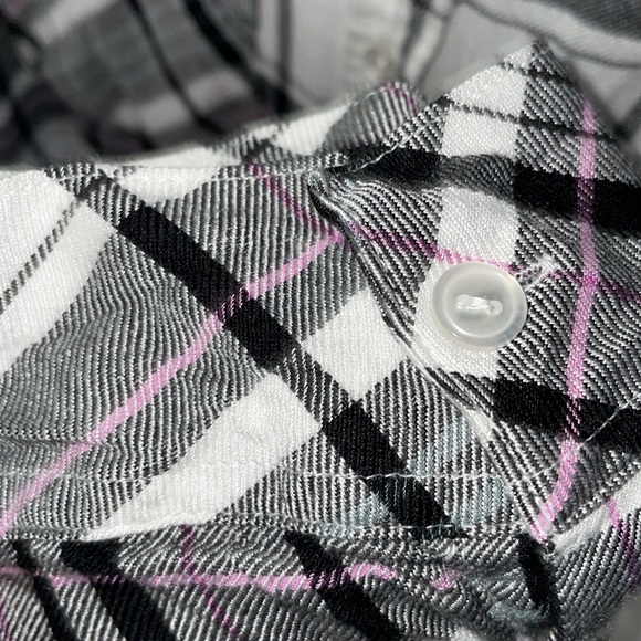 EUC Sanctuary Plaid Long Sleeve Button Front Top - Picture 5 of 11